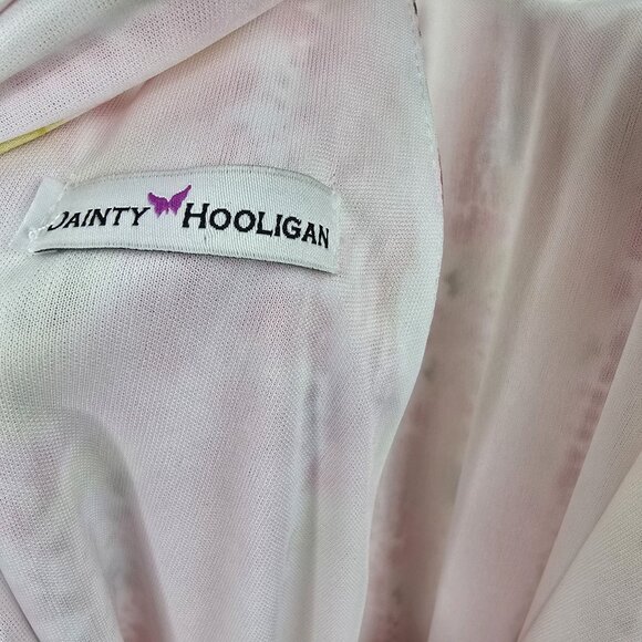 Womens Sleeveless Floral Print Halter Dress L Polyester Lightweight Multicolor - Picture 4 of 7